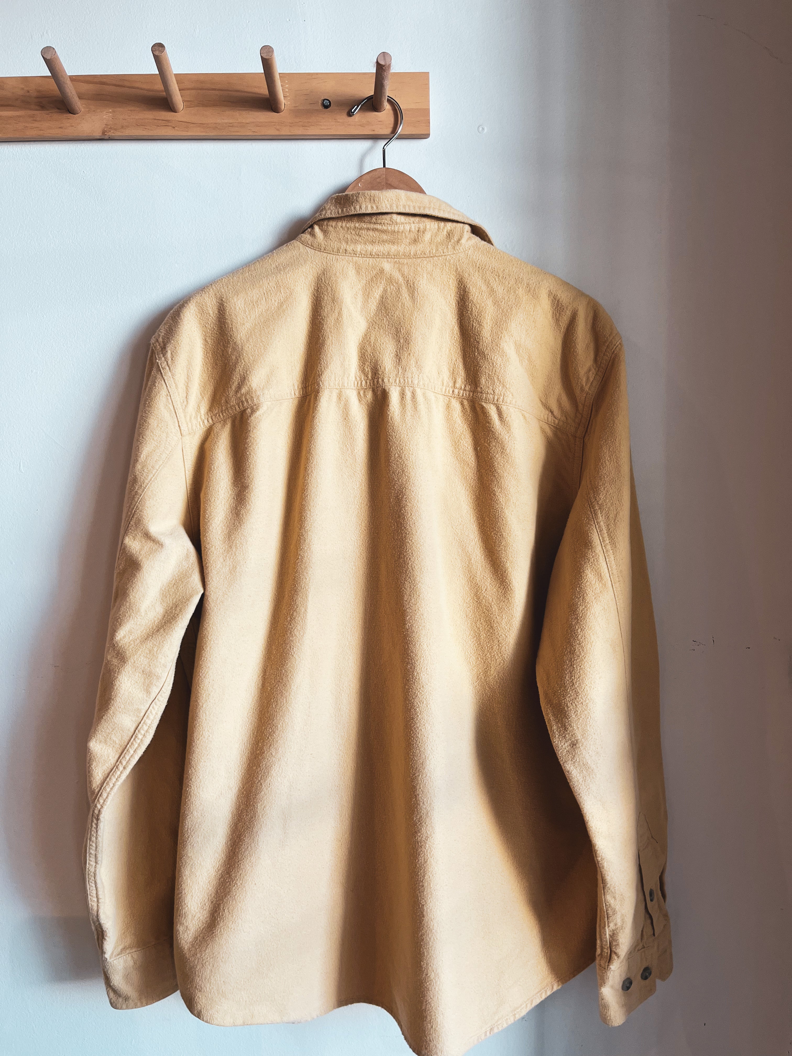 preloved Eddie Bauer mustard flannel shirt | L
