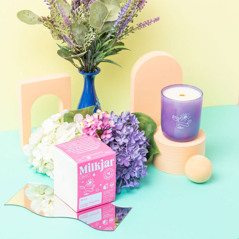 bloom essential oil candle by milk jar candle co.