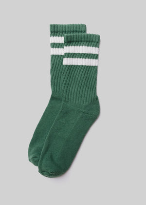 Open image in slideshow, the retro double stripe socks by american trench
