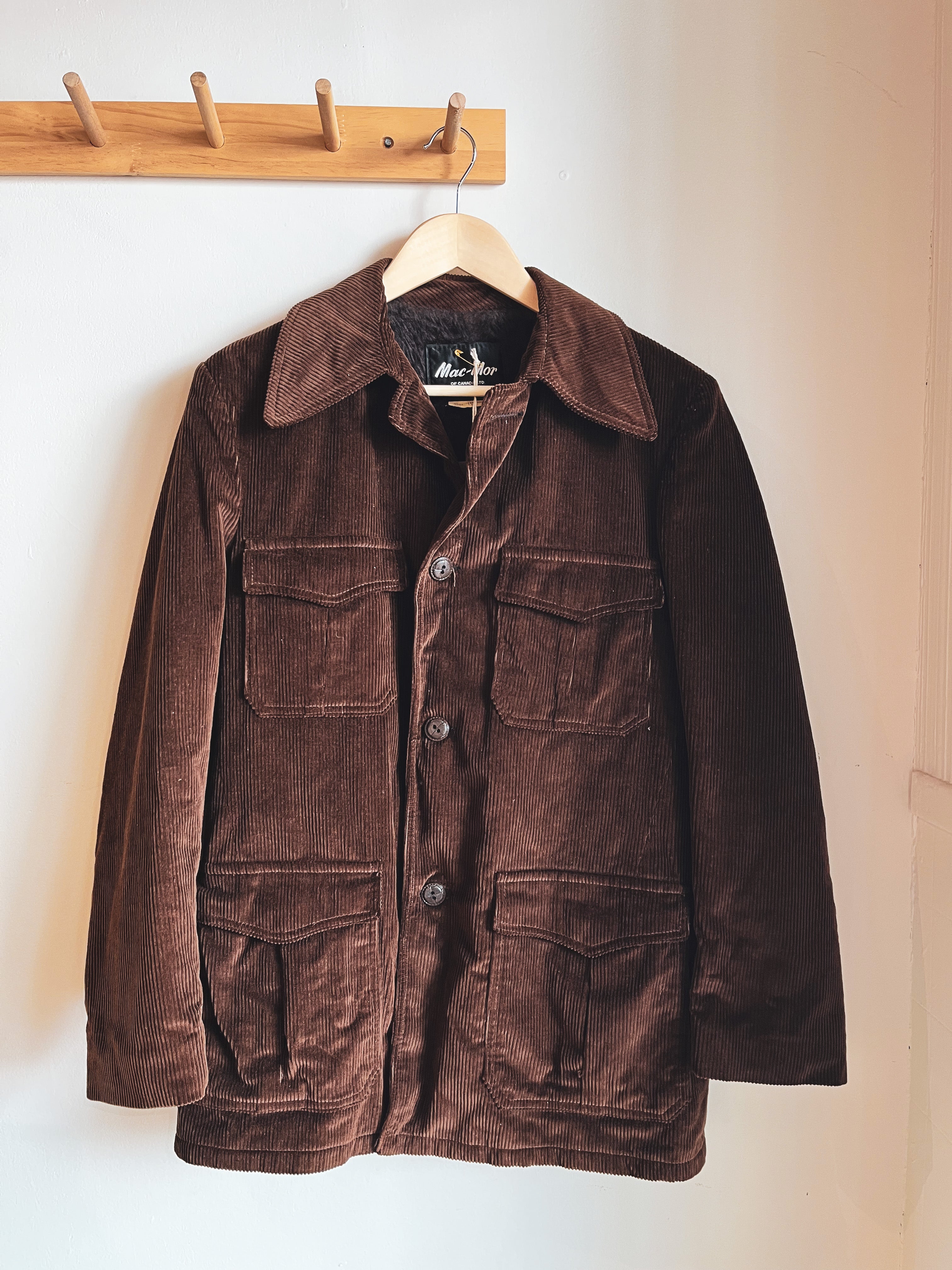 vintage brown cord jacket | M