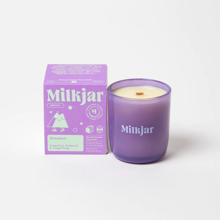 himilaya essential oil candle by milk jar candle co.