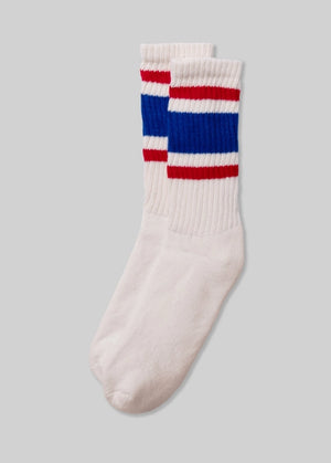 Open image in slideshow, the retro stripe socks by american trench
