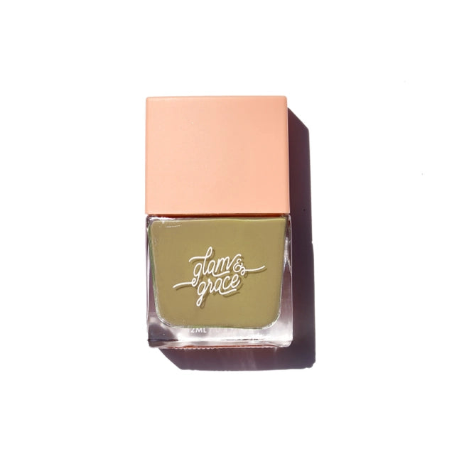 nail polish in olive by Glam & Grace