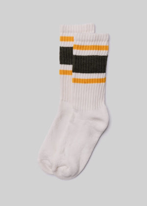 Open image in slideshow, the retro stripe socks by american trench
