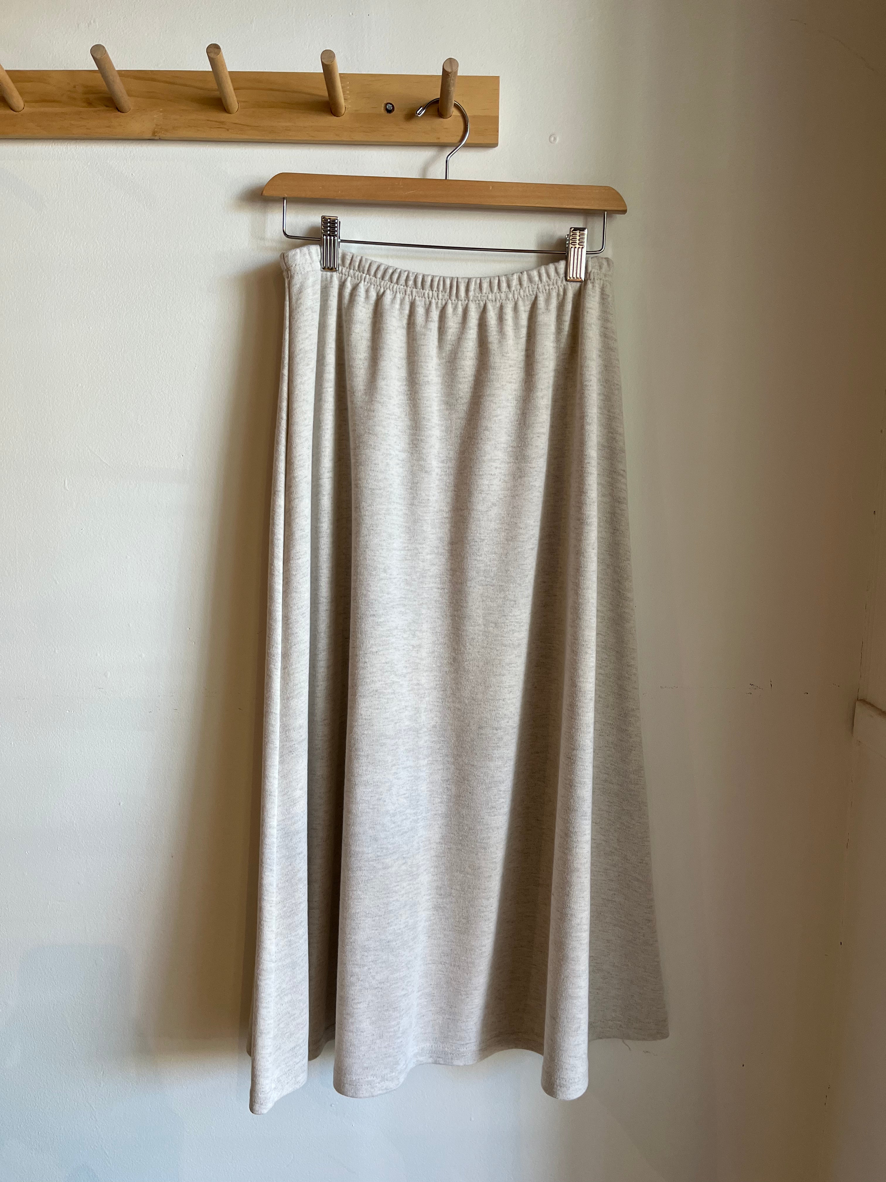 vintage maxi sweat skirt | S