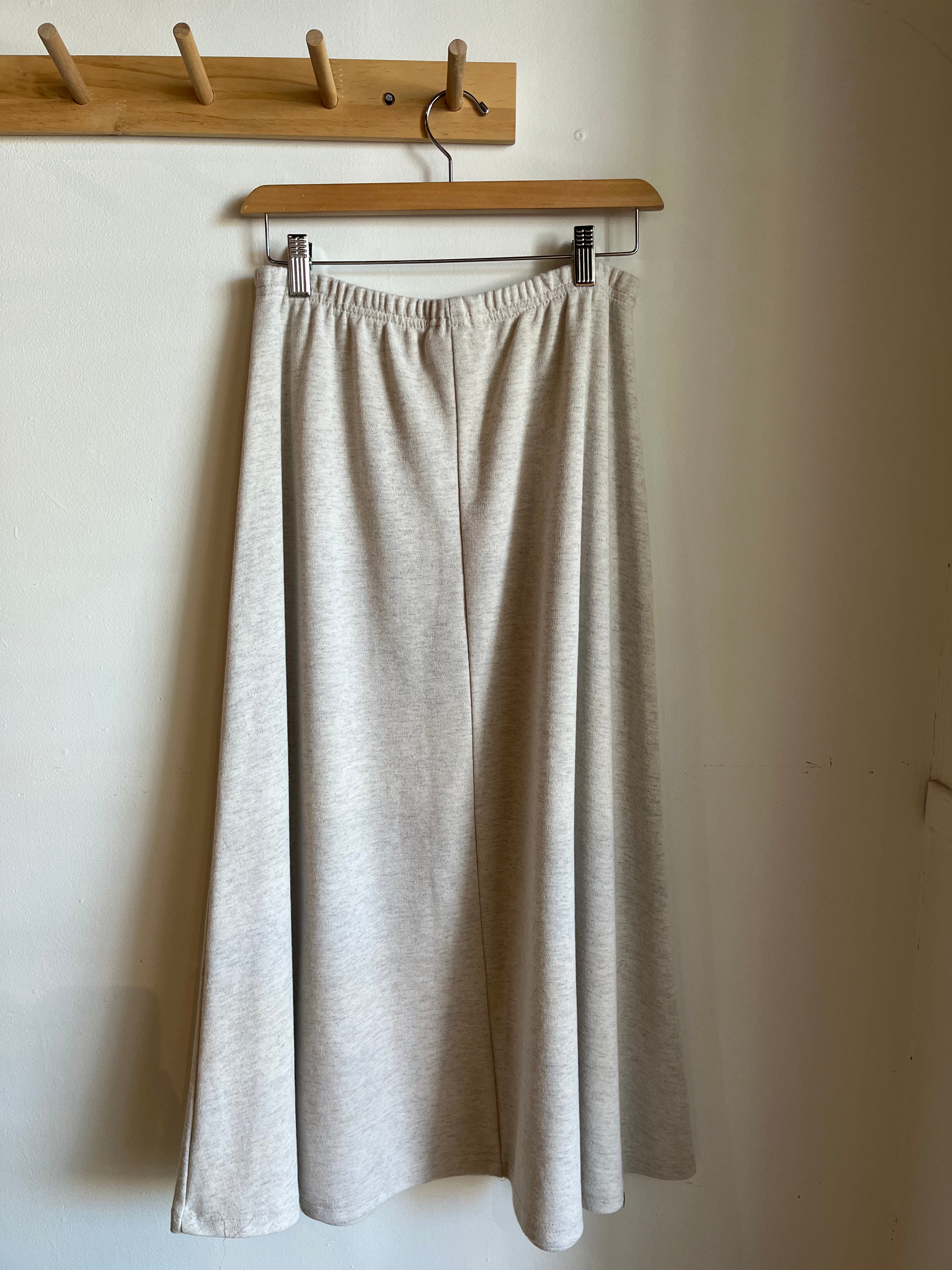 vintage maxi sweat skirt | S