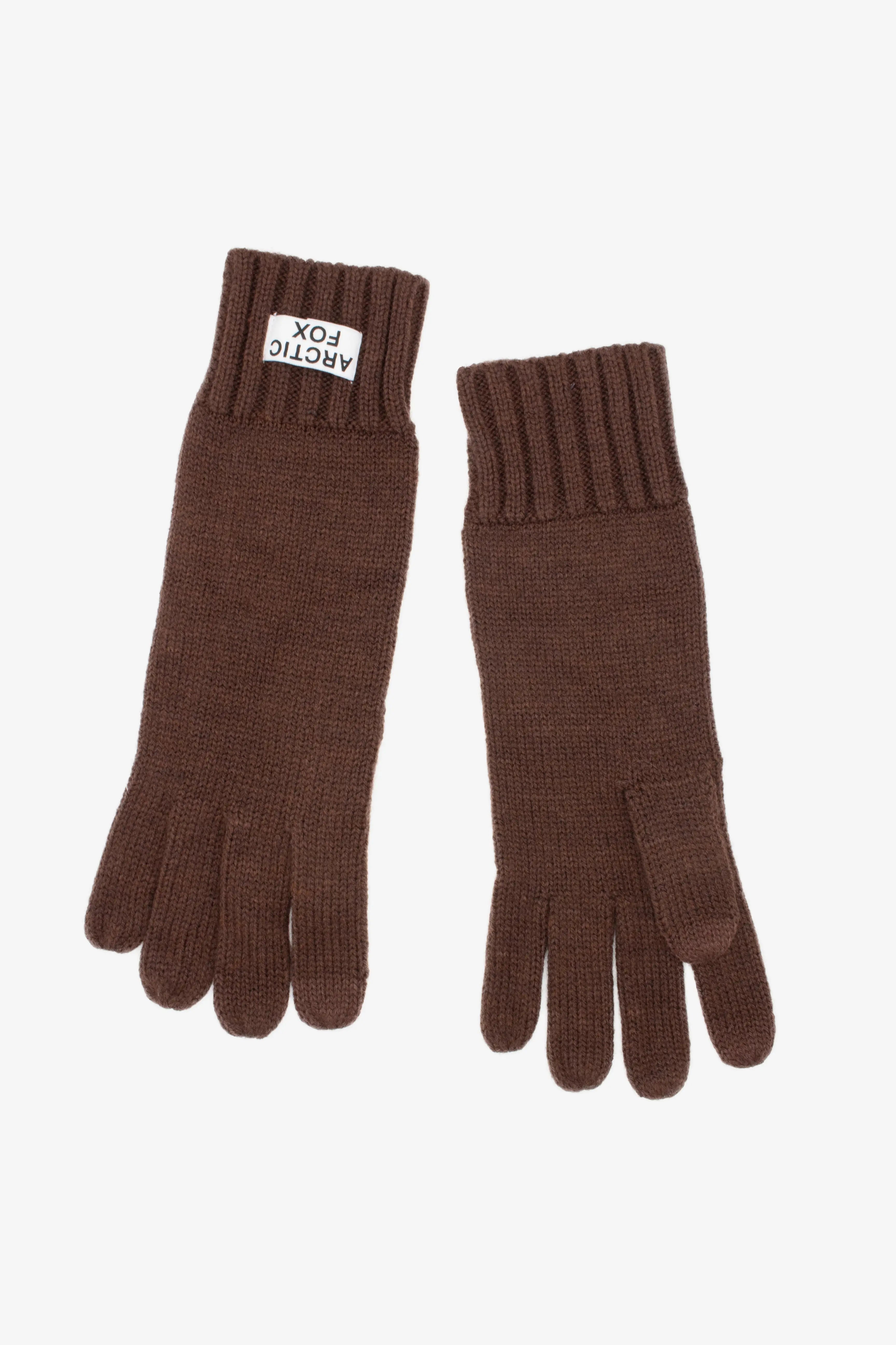 the recycled bottle gloves in chocolate by Arctic Fox & Co.