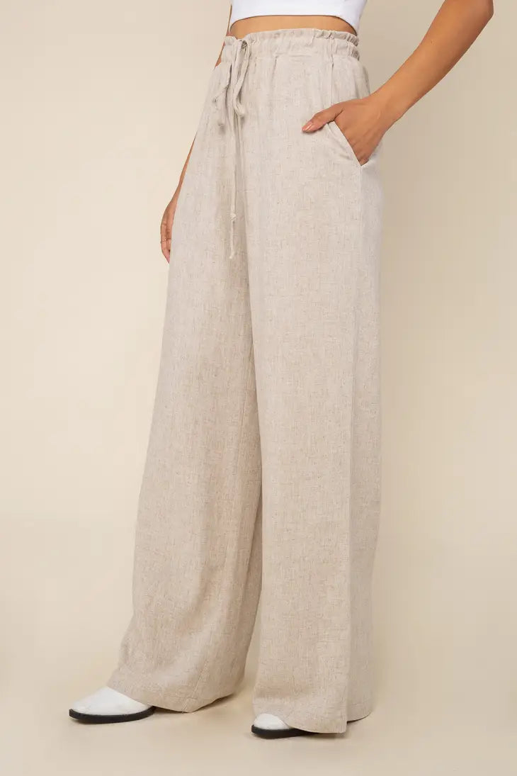 cove linen pant in natural by NLT