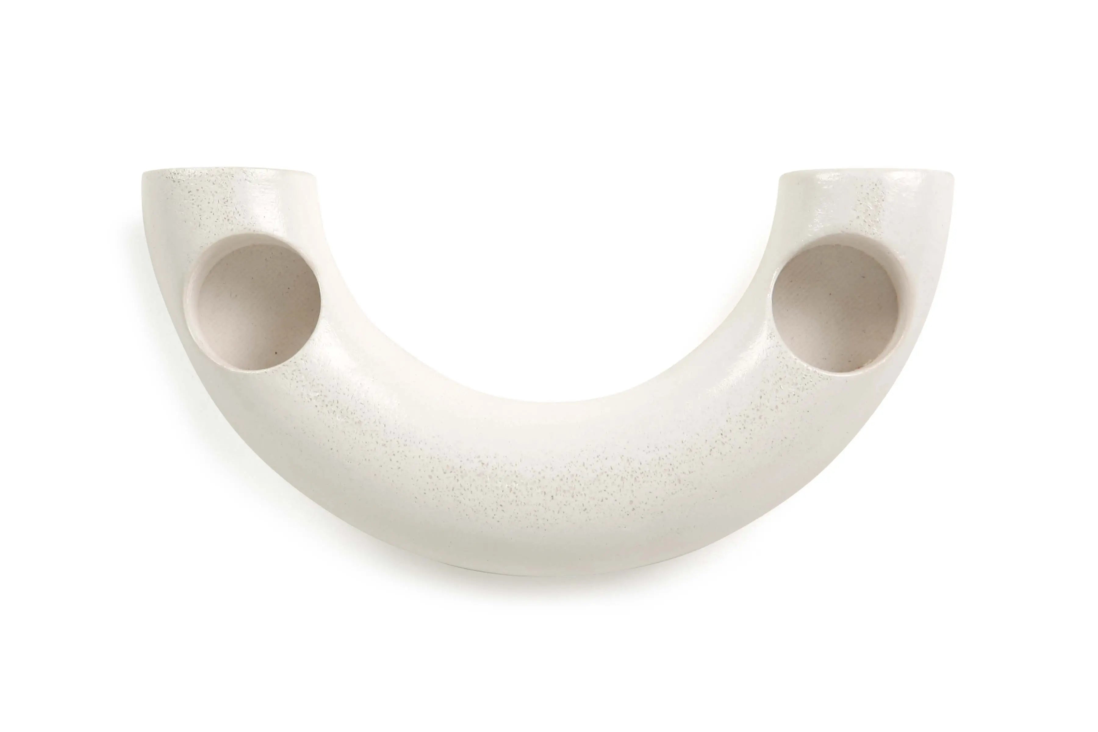 nordic style c-shaped concrete candle holder by Casa Amarosa