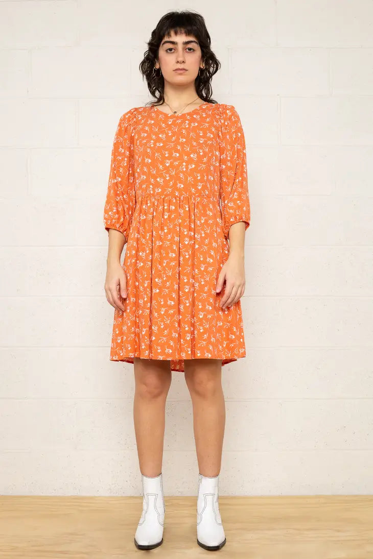 tess dress in orange by NLT