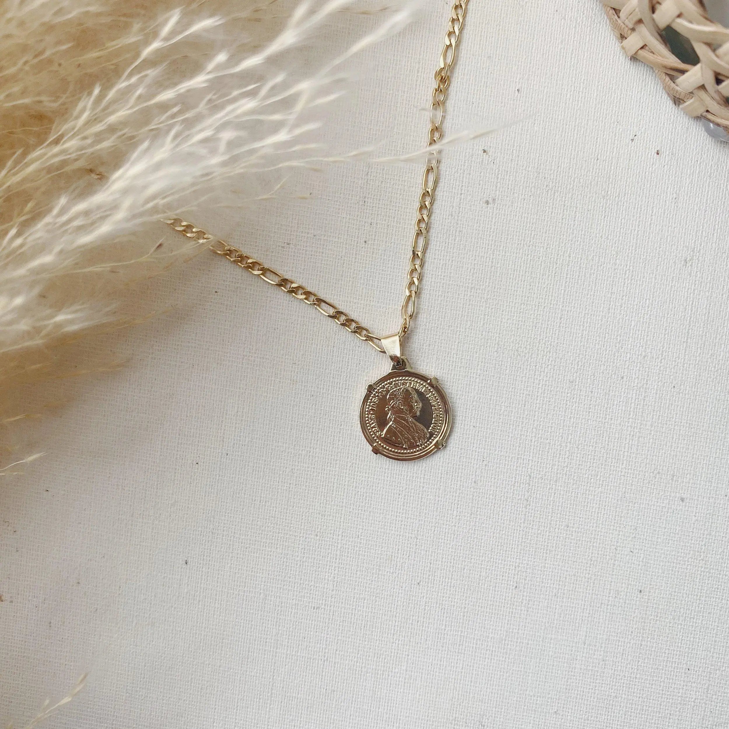 vintage coin necklace by Sydney Rose Co.