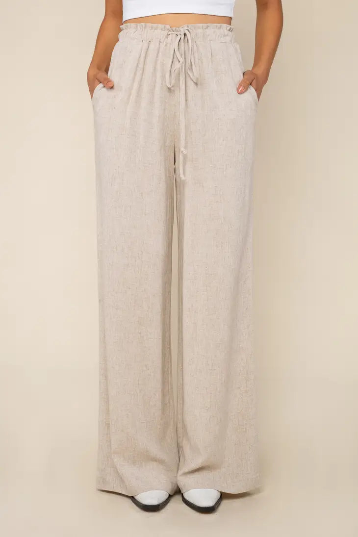 cove linen pant in natural by NLT