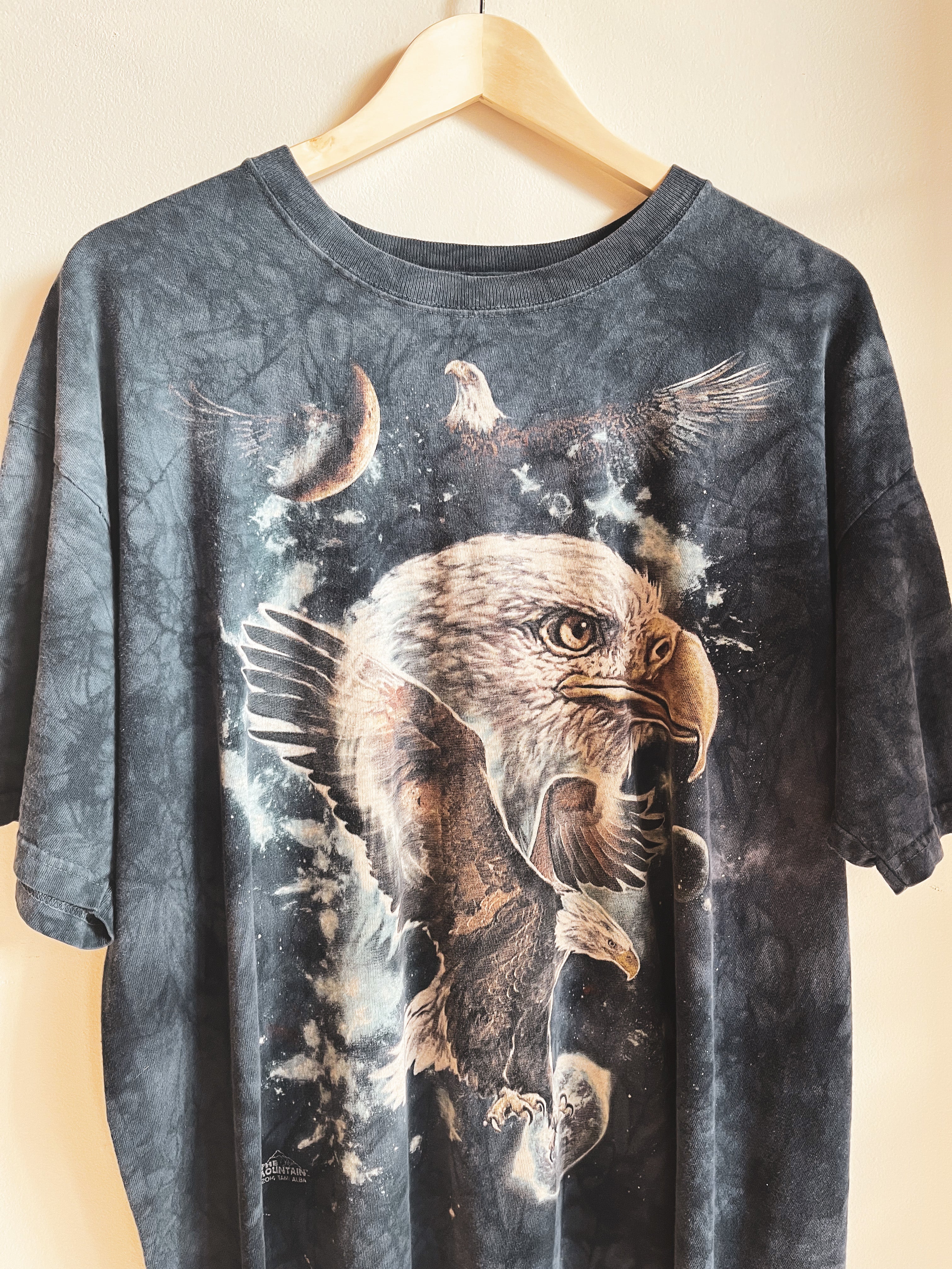 vintage dark blue eagle t-shirt | XL