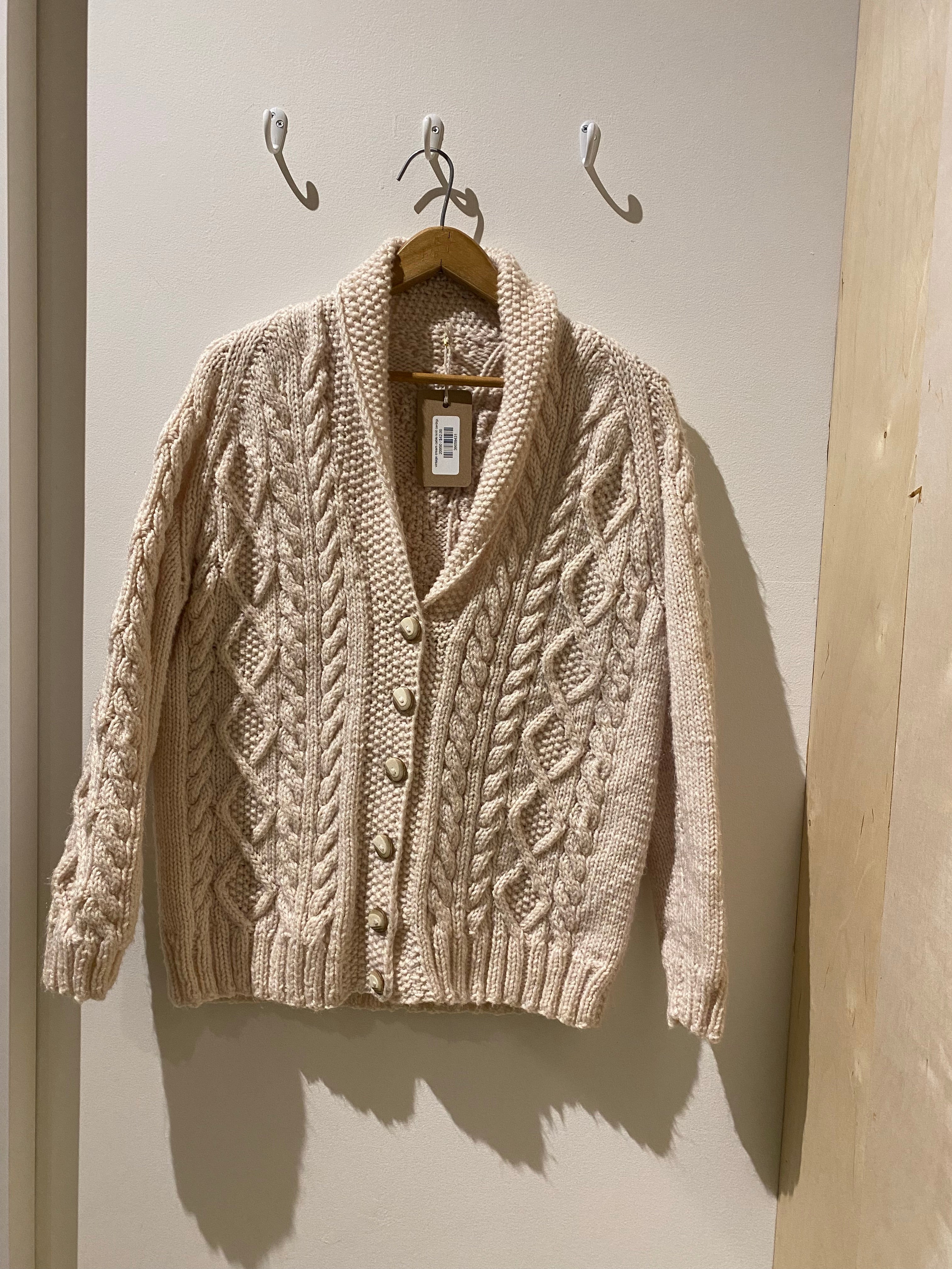 Cream 2025 cable cardigan