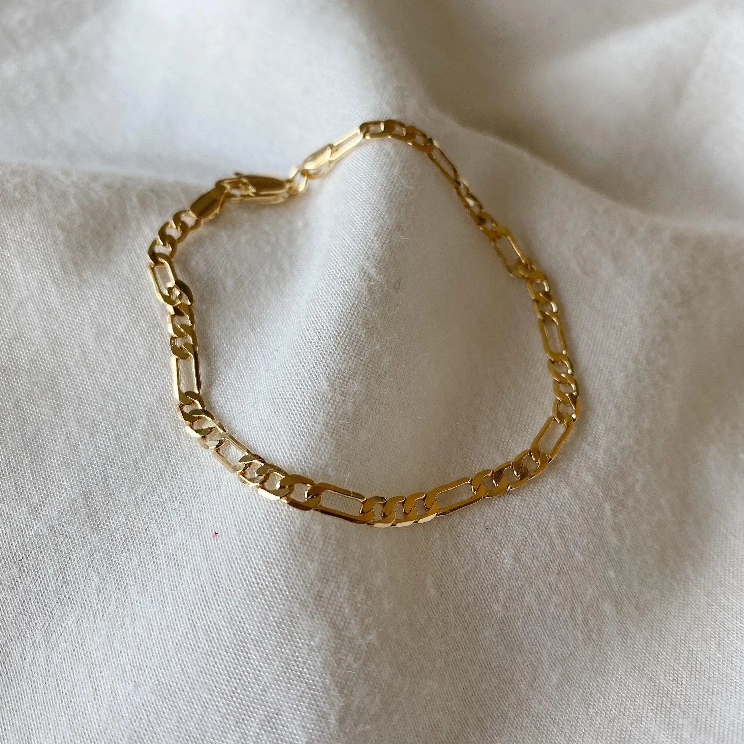 figaro bracelet in gold by Sydney Rose Co.