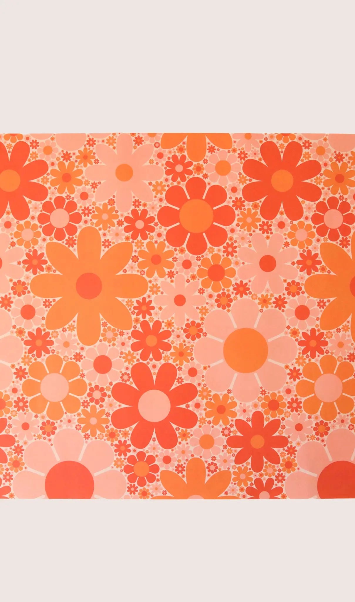 70s floral gift wrap by Sunshine Studios