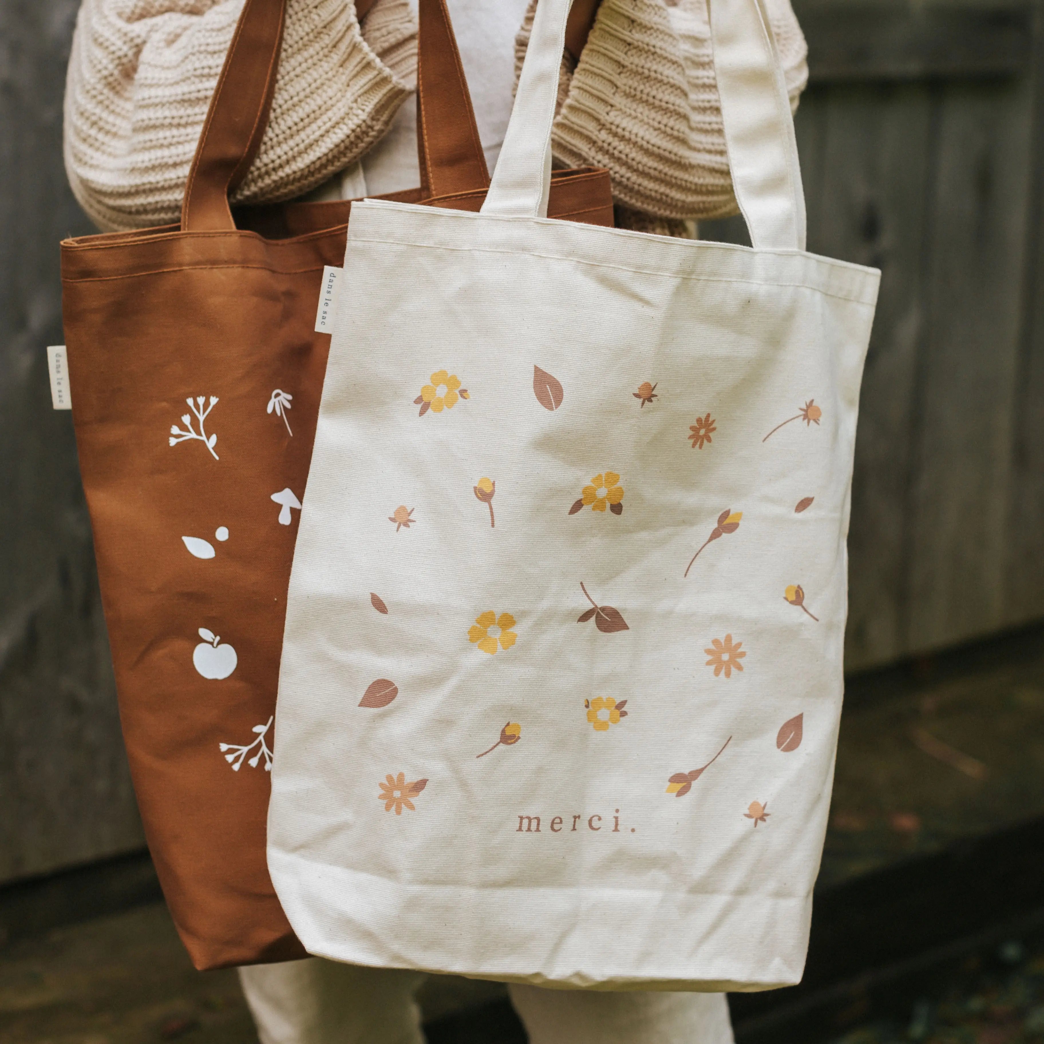 the autumn market merci bag by dans le sac